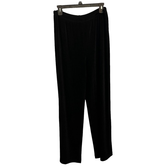 Chicos Black Contrast Pick Stitch Natalya Pants - Picture 1 of 7